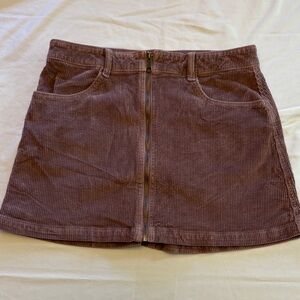 American Eagle Mauve/Purple Corduroy Mini Skirt